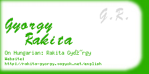 gyorgy rakita business card